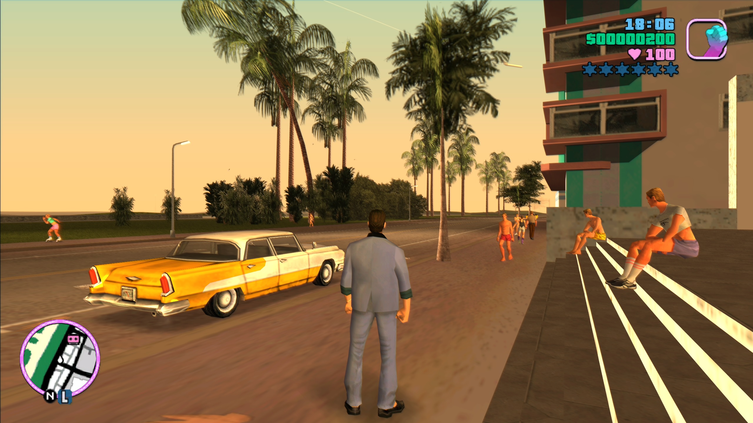 Screenshot from modded Vice City